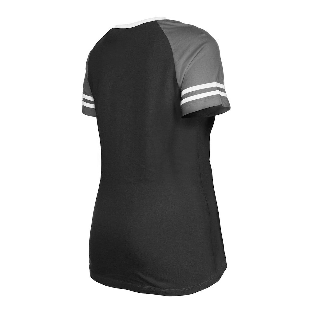 Women's Raglan Lace-Up T-Shirt - Las Vegas Raiders