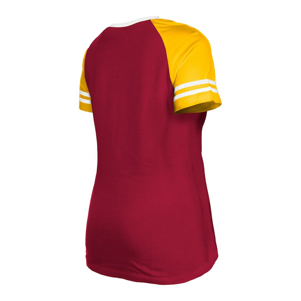 Women's Raglan Lace-Up T-Shirt - Washington Commanders