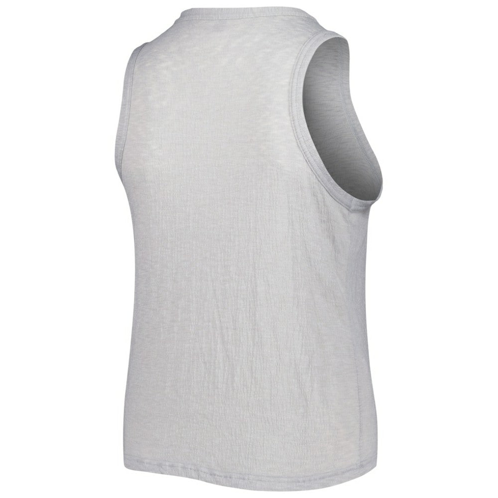 MLB Colorado Rockies Soft as a Grape Women's Plus Size High Neck Tri-Blend Tank Top