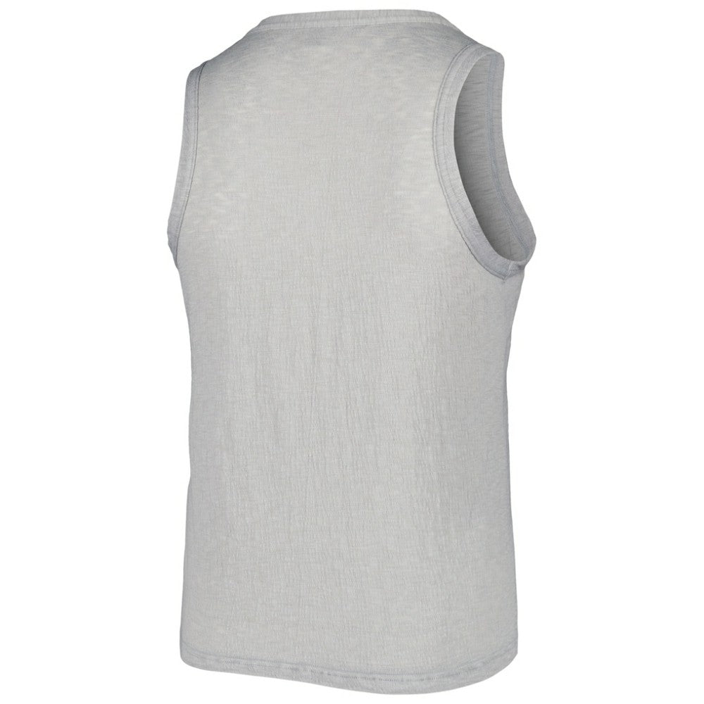 MLB Pittsburgh Pirates Soft as a Grape Women's Plus Size High Neck Tri-Blend Tank Top