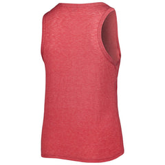 MLB Texas Rangers Soft as a Grape Women's Plus Size High Neck Tri-Blend Tank Top