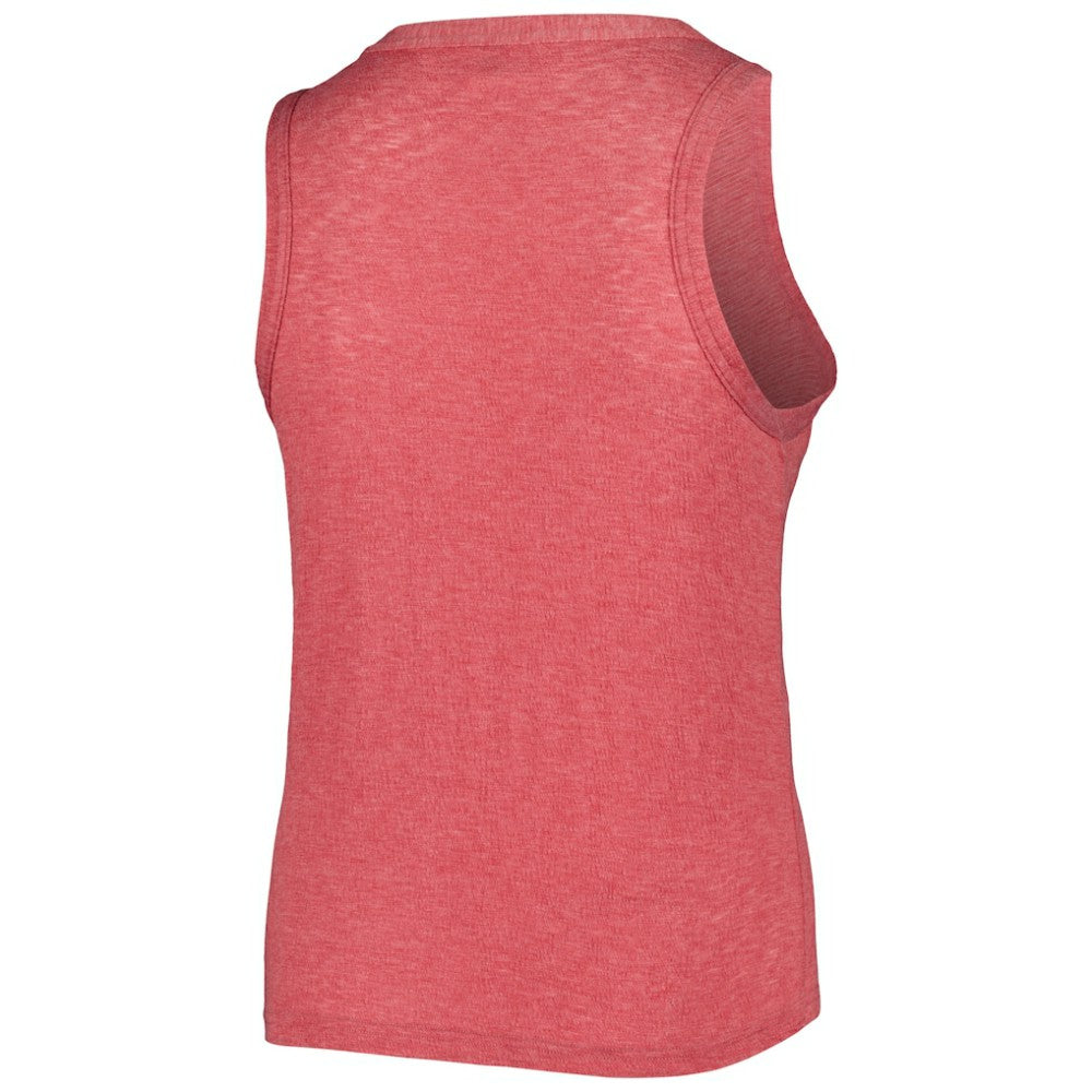 MLB Washington Nationals Soft as a Grape Women's Plus Size High Neck Tri-Blend Tank Top