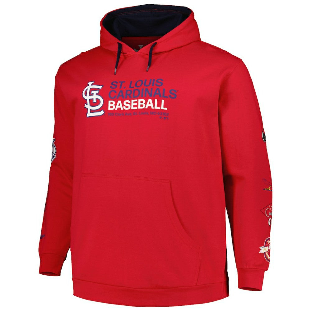 MLB St. Louis Cardinals Big & Tall Fleece Pullover Hoodie