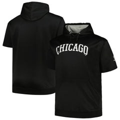 MLB Chicago White Sox Profile Big & Tall Contrast Short Sleeve Pullover Hoodie