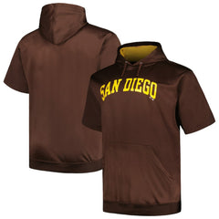 MLB San Diego Padres Profile Big & Tall Contrast Short Sleeve Pullover Hoodie