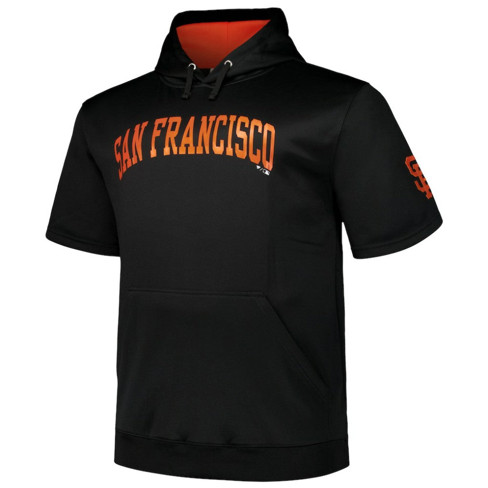 MLB San Francisco Giants Profile Big & Tall Contrast Short Sleeve Pullover Hoodie