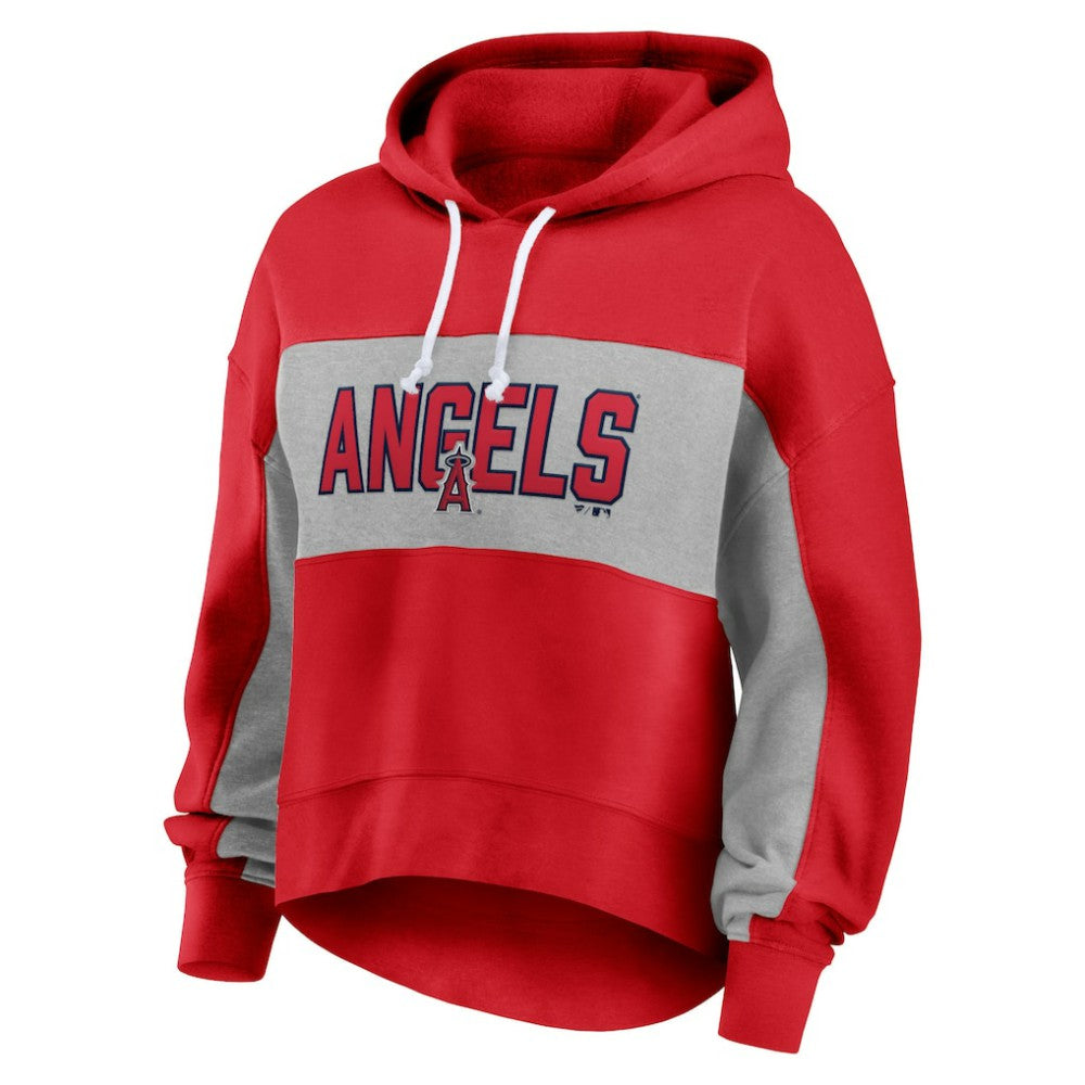 MLB Los Angeles Angels Fanatics Women's Filled Stat Sheet Pullover Hoodie