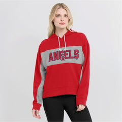 MLB Los Angeles Angels Fanatics Women's Filled Stat Sheet Pullover Hoodie