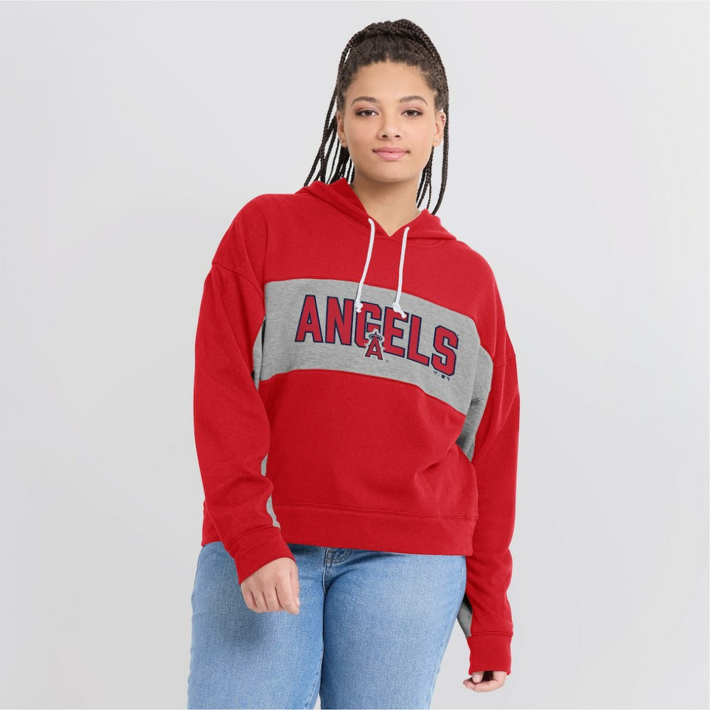 MLB Los Angeles Angels Fanatics Women's Filled Stat Sheet Pullover Hoodie