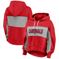 MLB St. Louis Cardinals Fanatics Women's Filled Stat Sheet Pullover Hoodie