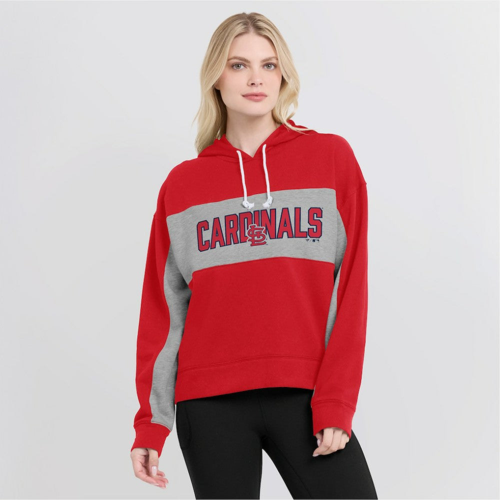 MLB St. Louis Cardinals Fanatics Women's Filled Stat Sheet Pullover Hoodie