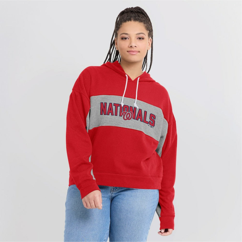 MLB Washington Nationals Fanatics Women's Filled Stat Sheet Pullover Hoodie