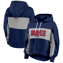 MLB Atlanta Braves Fanatics Women's Filled Stat Sheet Pullover Hoodie