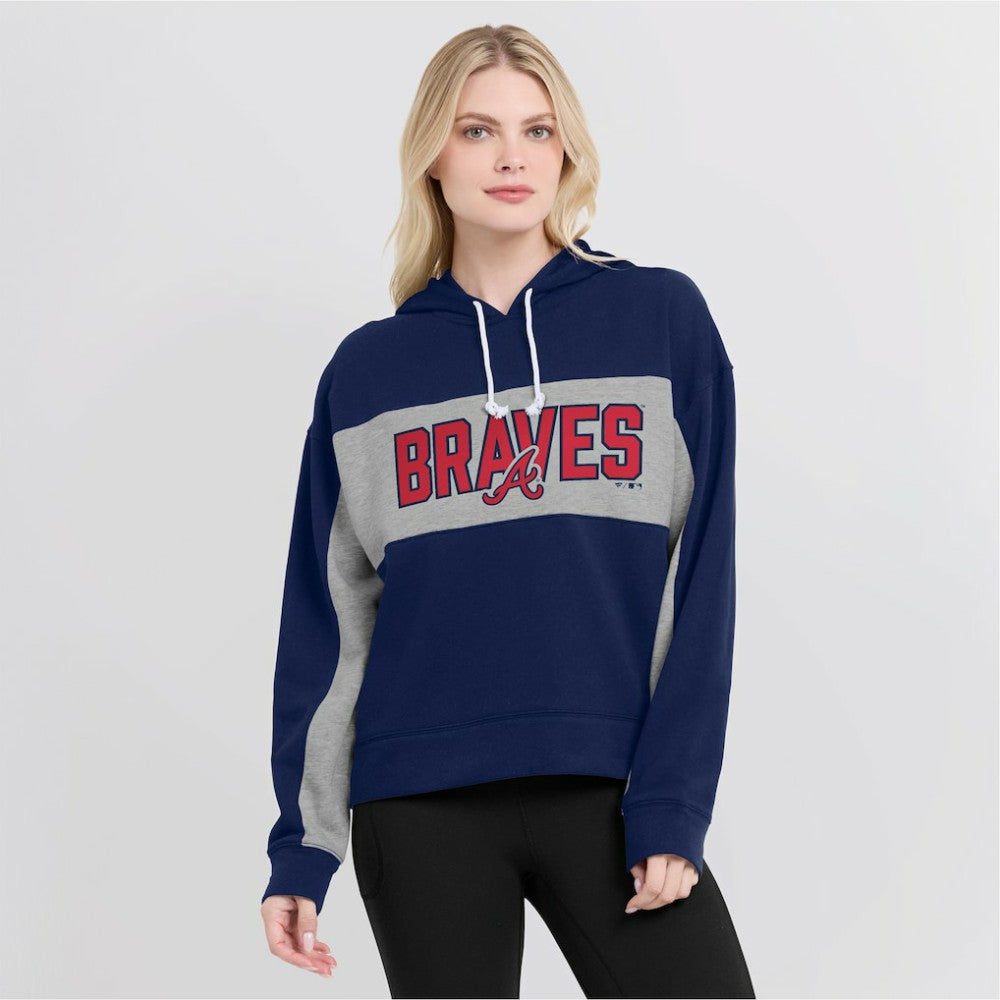 MLB Atlanta Braves Fanatics Women's Filled Stat Sheet Pullover Hoodie