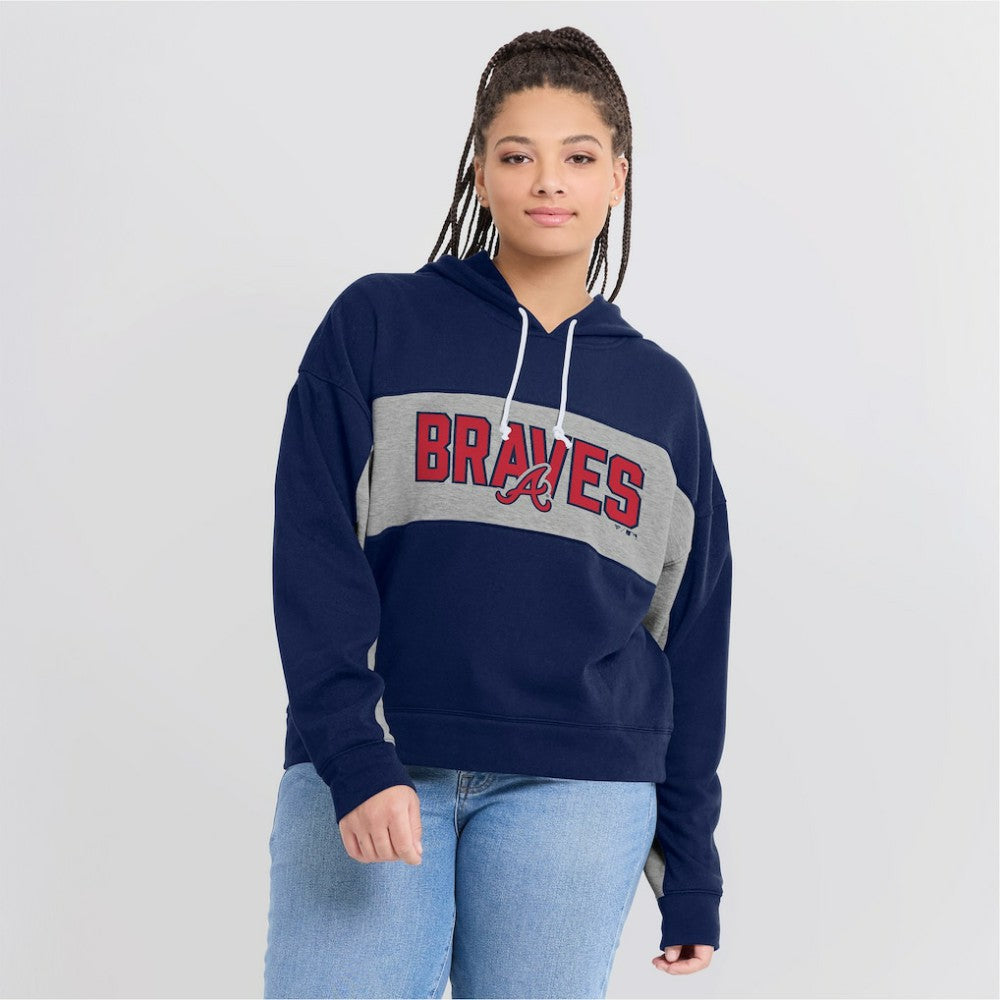 MLB Atlanta Braves Fanatics Women's Filled Stat Sheet Pullover Hoodie