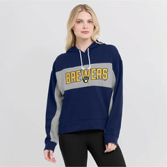 MLB Milwaukee Brewers Fanatics Women's Filled Stat Sheet Pullover Hoodie