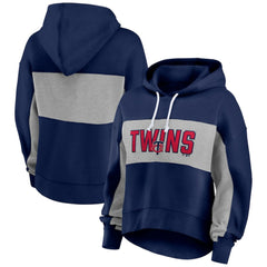 MLB Minnesota Twins Fanatics Women's Filled Stat Sheet Pullover Hoodie