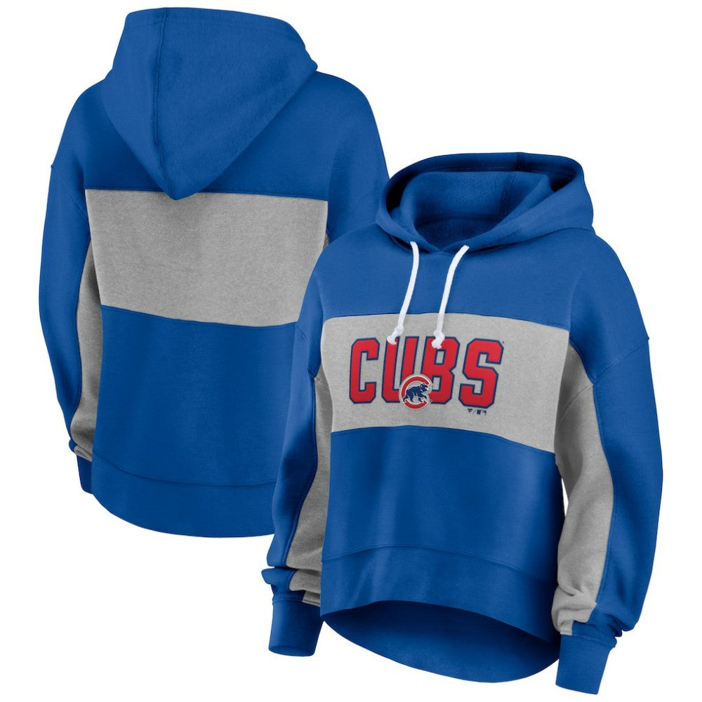 MLB Chicago Cubs Fanatics Women's Filled Stat Sheet Pullover Hoodie
