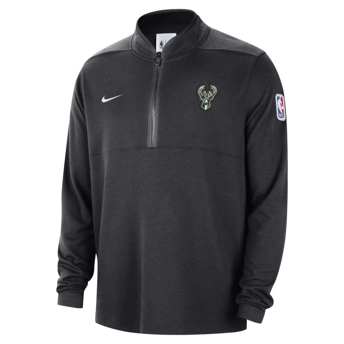 NBA Milwaukee Bucks Authentic Performance Half-Zip Jacket