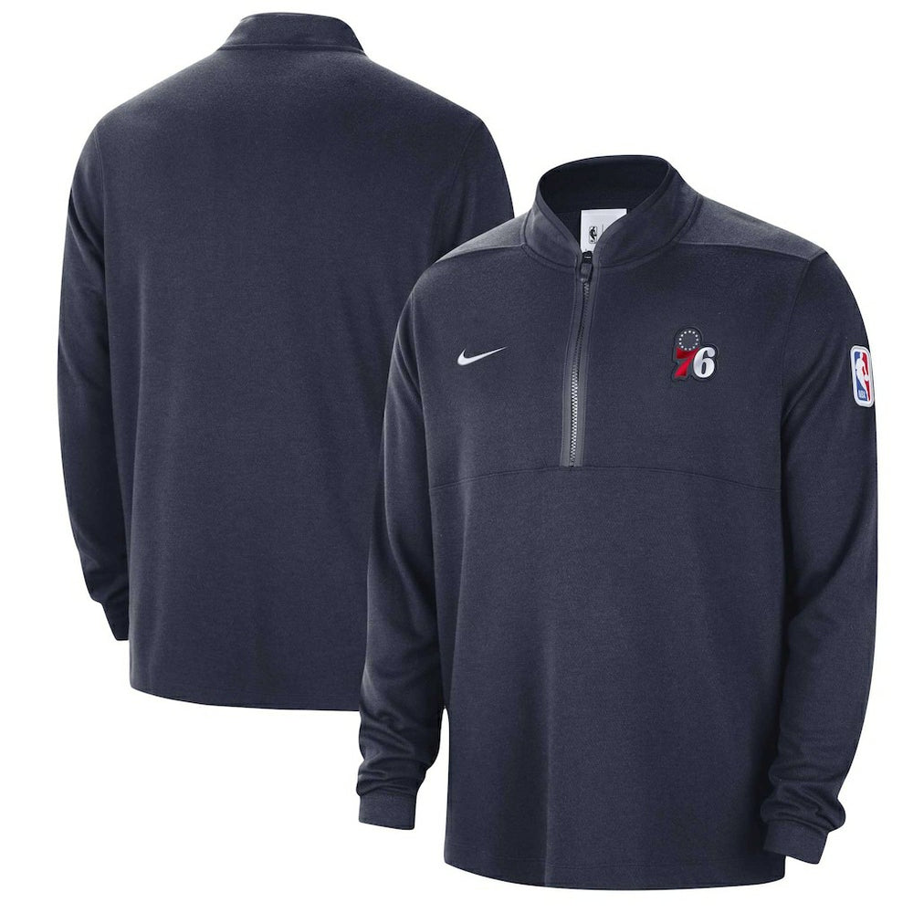 NBA Philadelphia 76ers Authentic Performance Half-Zip Jacket