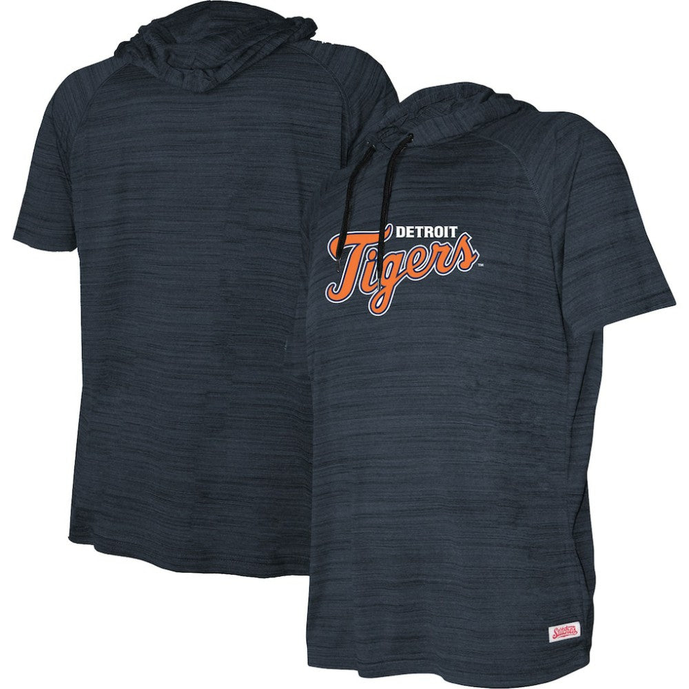 MLB Detroit Tigers Stitches Youth Raglan Short Sleeve Pullover Hoodie