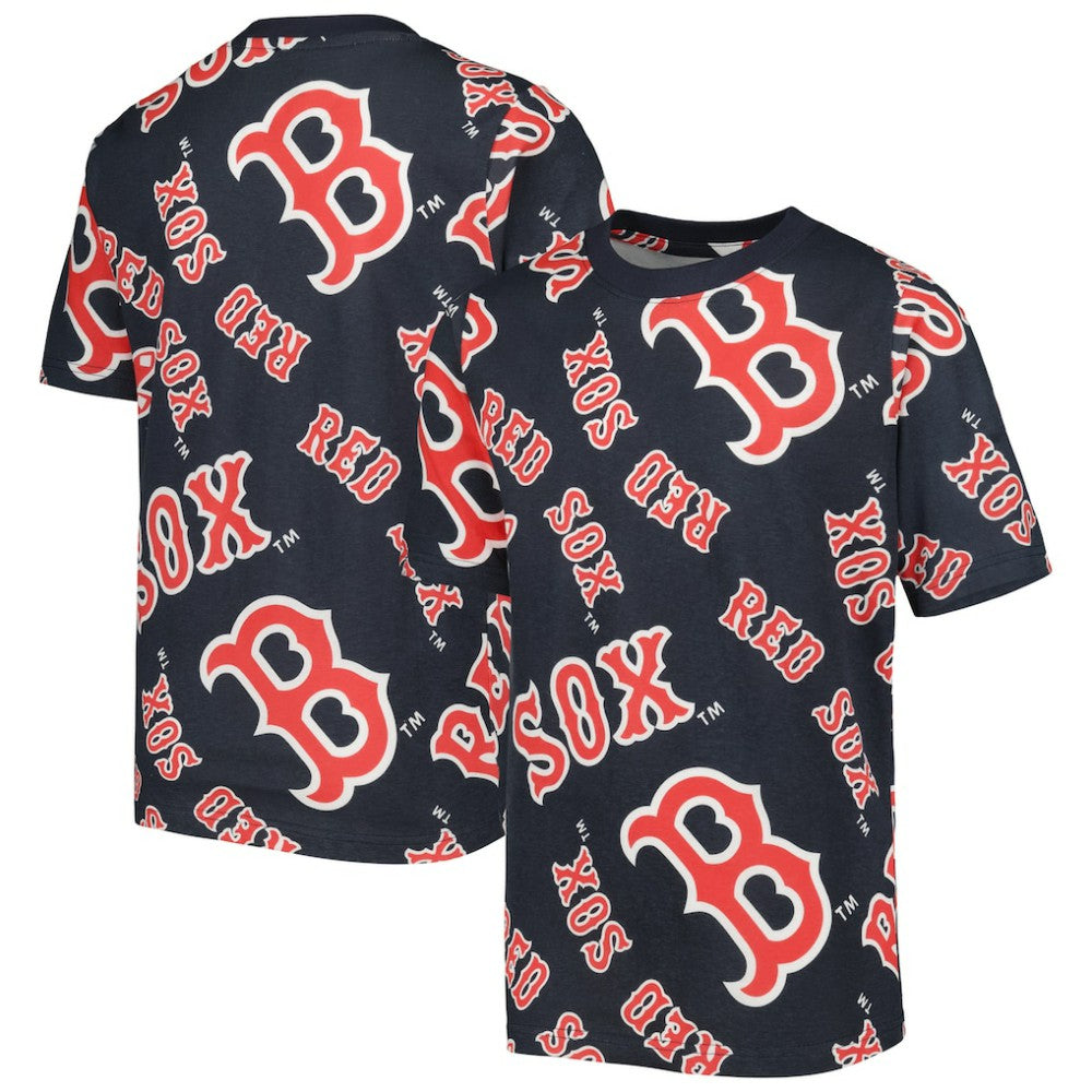 MLB Boston Red Sox Stitches Youth Allover Team T-Shirt