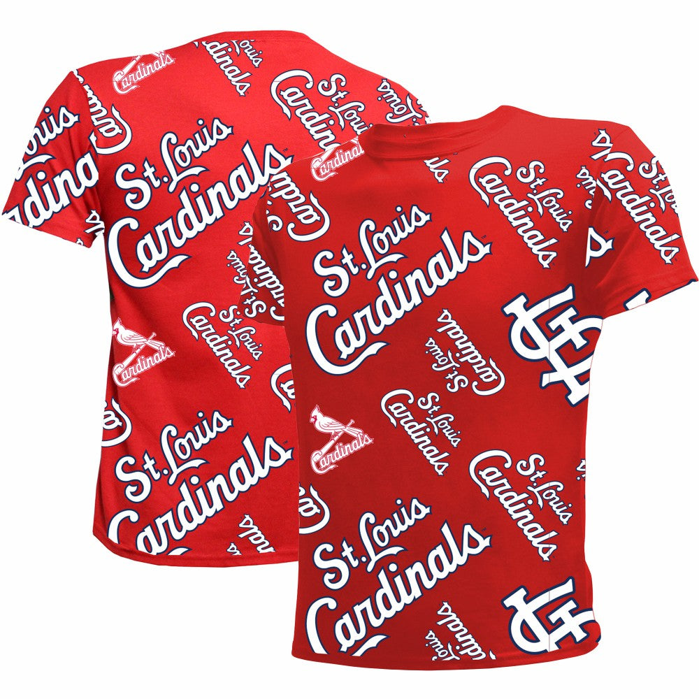 MLB St. Louis Cardinals Stitches Youth Allover Team T-Shirt