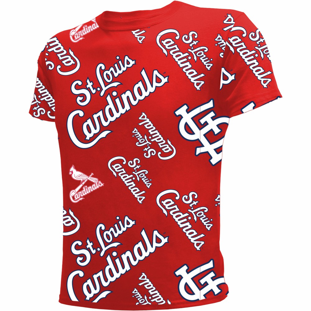 MLB St. Louis Cardinals Stitches Youth Allover Team T-Shirt