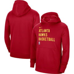 NBA Atlanta Hawks Unisex 2023/24 Performance Spotlight On-Court Practice Pullover Hoodie
