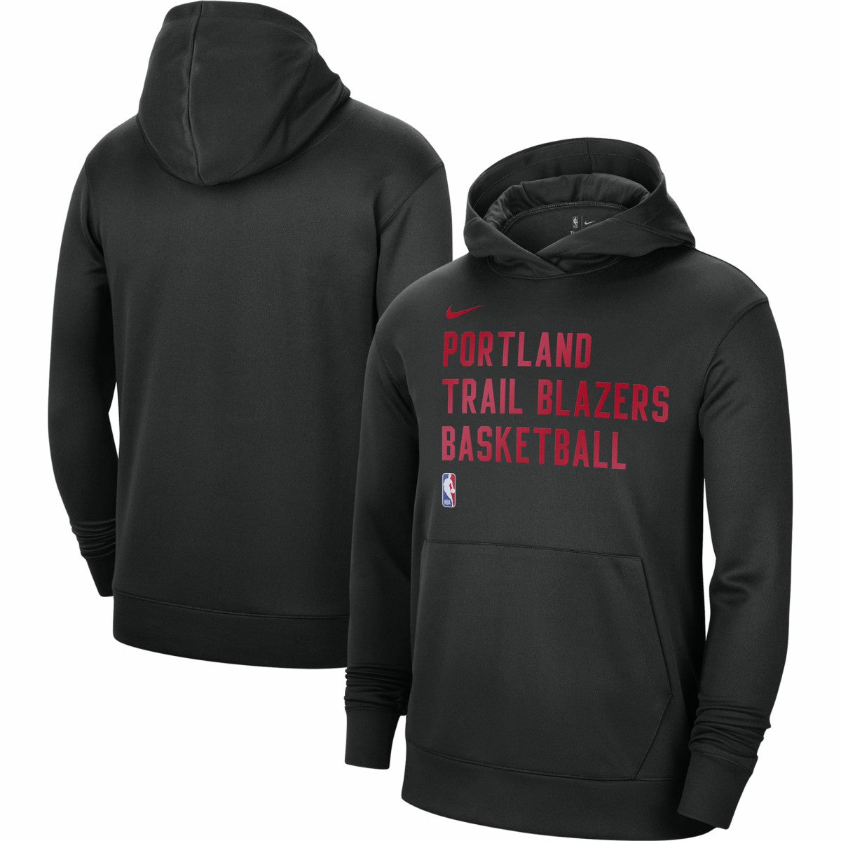 NBA Portland Trail Blazers Unisex 2023/24 Performance Spotlight On-Court Practice Pullover Hoodie