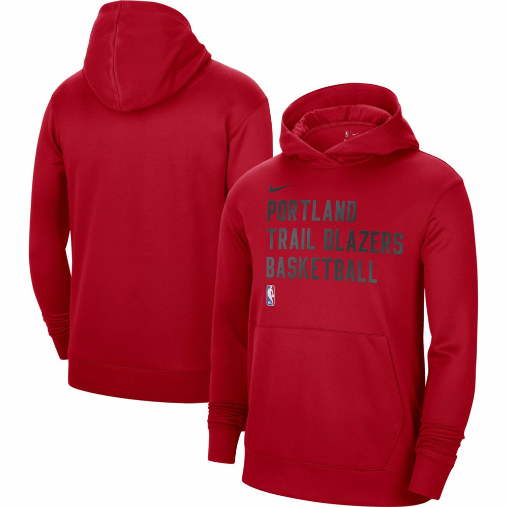 NBA Portland Trail Blazers Unisex 2023/24 Performance Spotlight On-Court Practice Pullover Hoodie