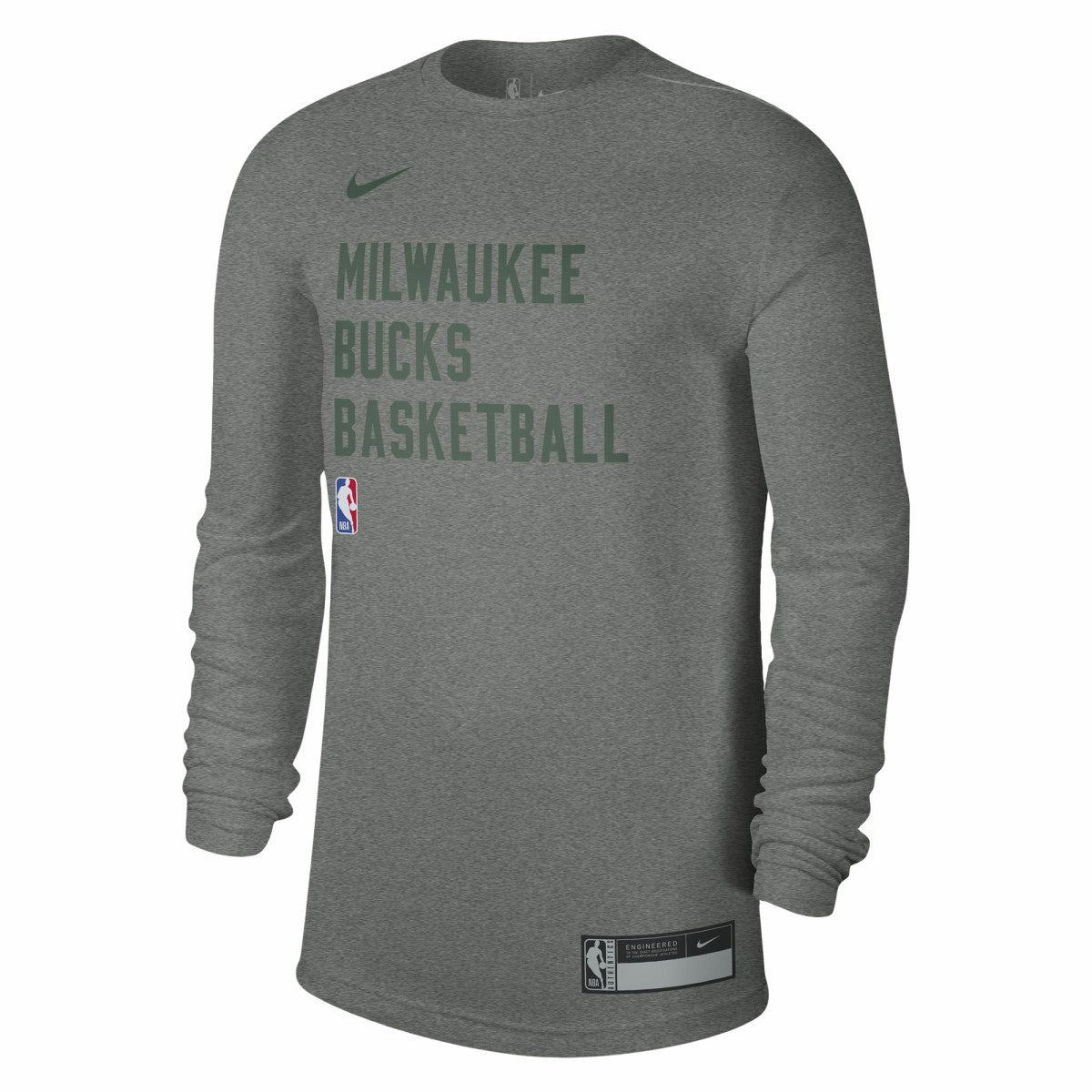 NBA Milwaukee Bucks Unisex 2023/24 Legend On-Court Practice Long Sleeve T-Shirt
