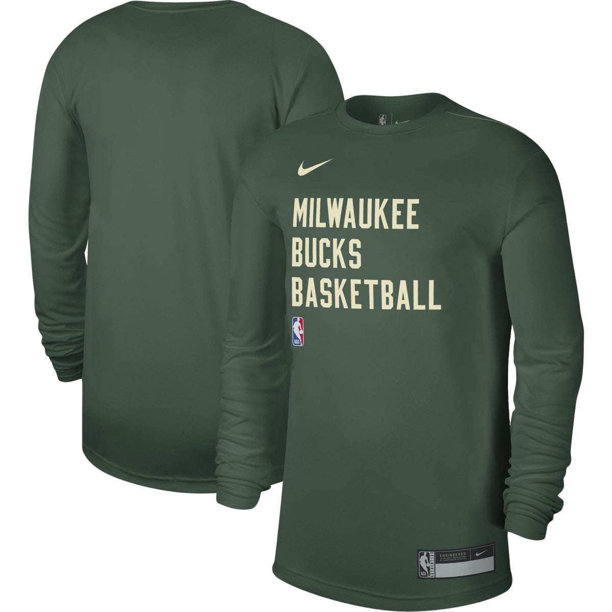 NBA Milwaukee Bucks Unisex 2023/24 Legend On-Court Practice Long Sleeve T-Shirt