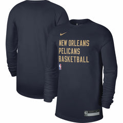 NBA New Orleans Pelicans Unisex 2023/24 Legend On-Court Practice Long Sleeve T-Shirt