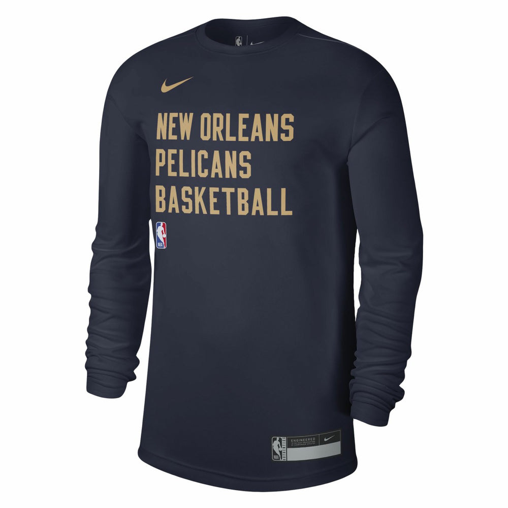 NBA New Orleans Pelicans Unisex 2023/24 Legend On-Court Practice Long Sleeve T-Shirt