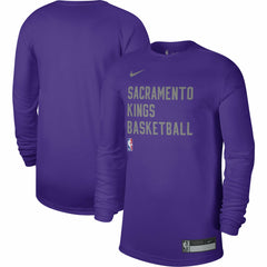 NBA Sacramento Kings Unisex 2023/24 Legend On-Court Practice Long Sleeve T-Shirt