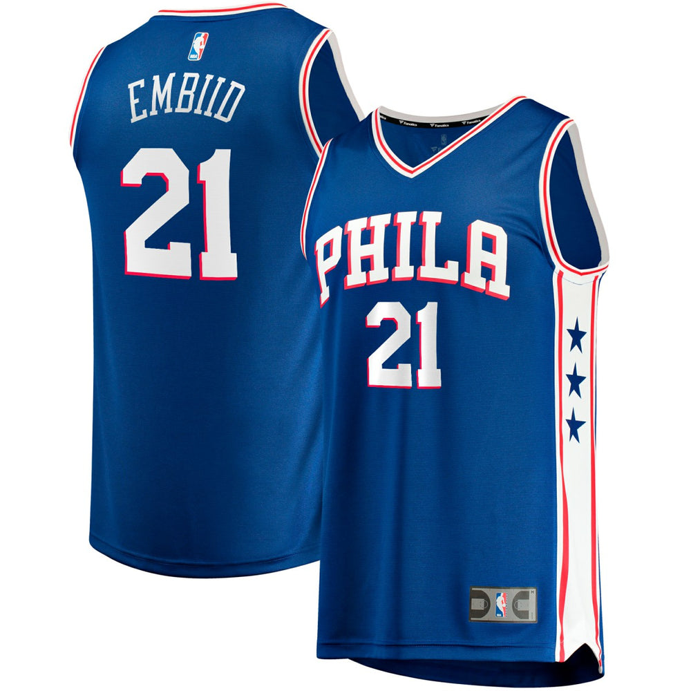 NBA Joel Embiid Philadelphia 76ers Big & Tall Fast Break Player Jersey