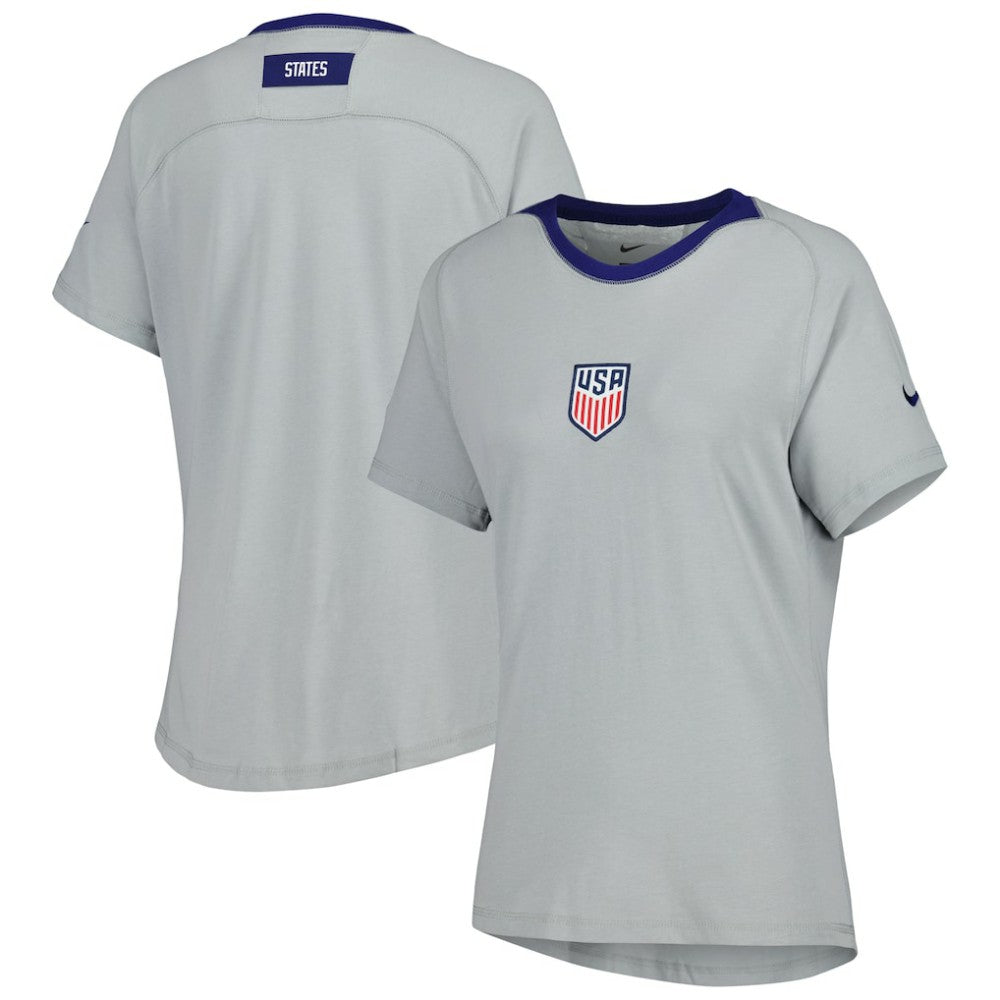 USMNT Women's Travel Raglan T-Shirt - Nike Gray
