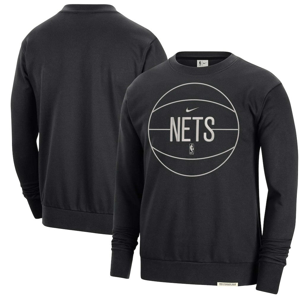 NBA Brooklyn Nets 2023/24 Authentic Standard Issue Travel Performance Pullover Sweatshirt