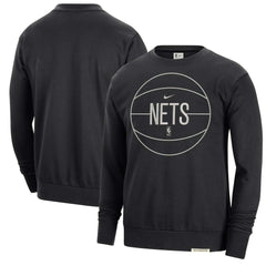 NBA Brooklyn Nets 2023/24 Authentic Standard Issue Travel Performance Pullover Sweatshirt