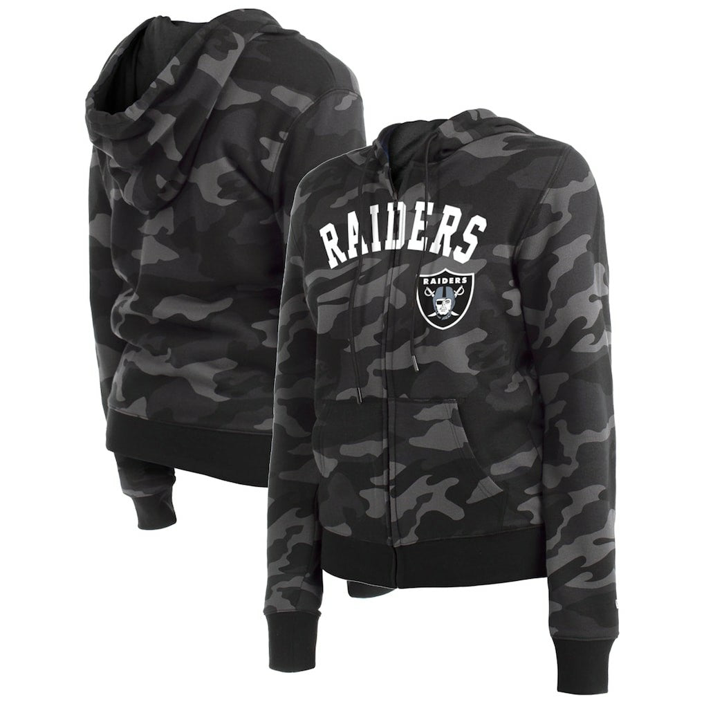 Women's Camo Full-Zip Hoodie - Las Vegas Raiders