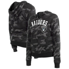 Women's Camo Full-Zip Hoodie - Las Vegas Raiders