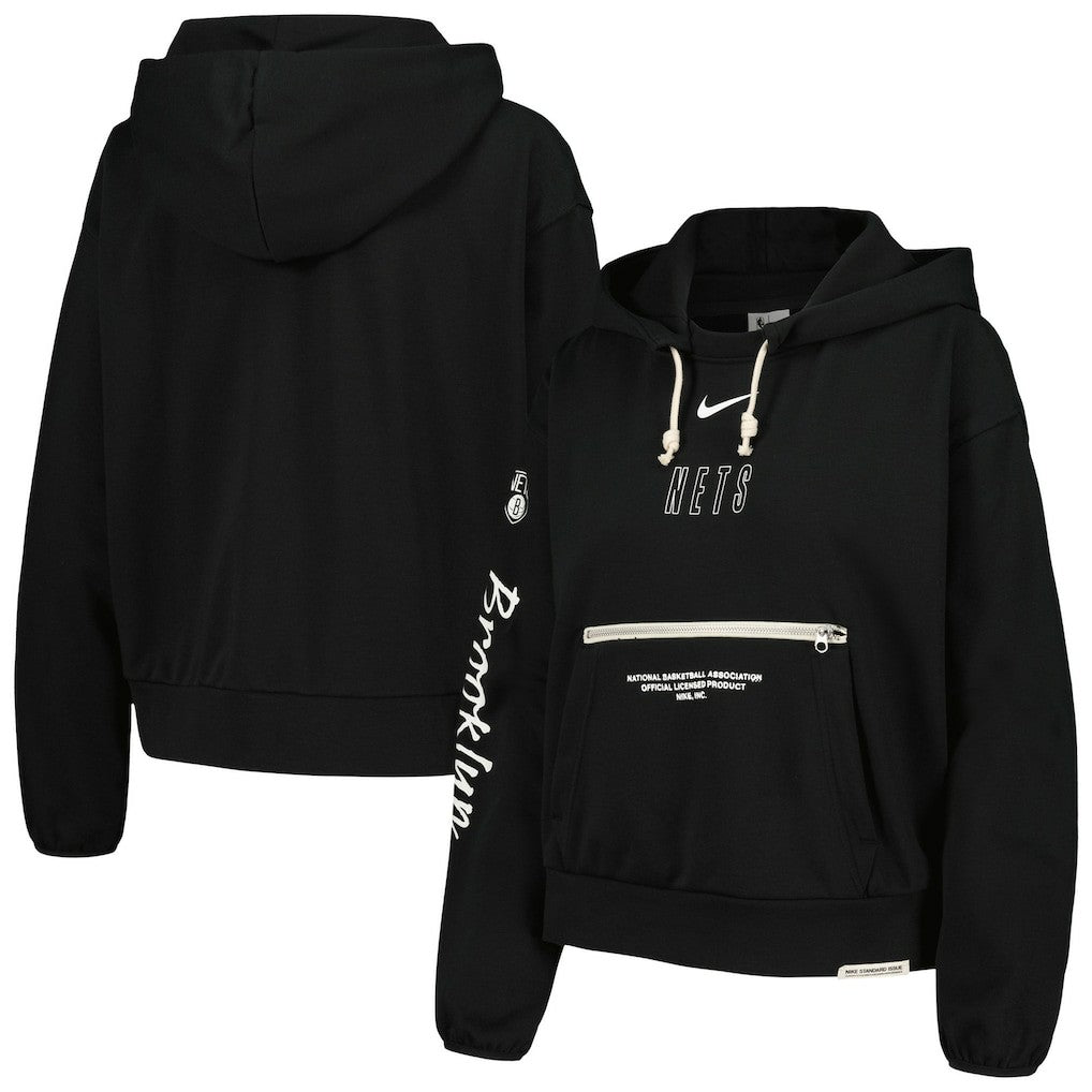 NBA Brooklyn Nets Women's Courtside Standard Issue Performance Pullover Hoodie