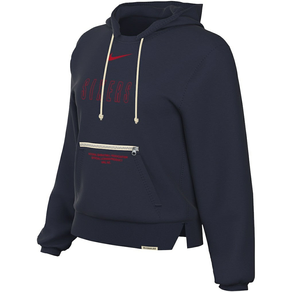 NBA Philadelphia 76ers Women's Courtside Standard Issue Performance Pullover Hoodie