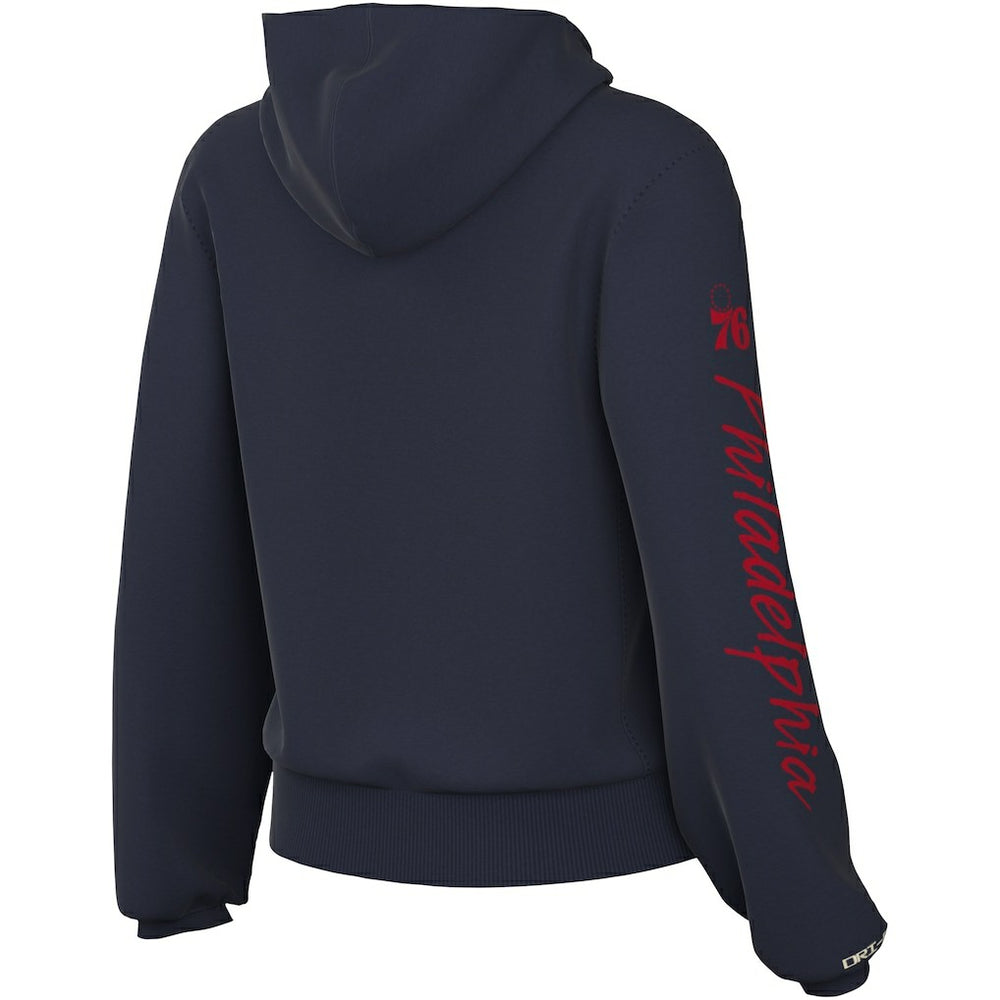 NBA Philadelphia 76ers Women's Courtside Standard Issue Performance Pullover Hoodie