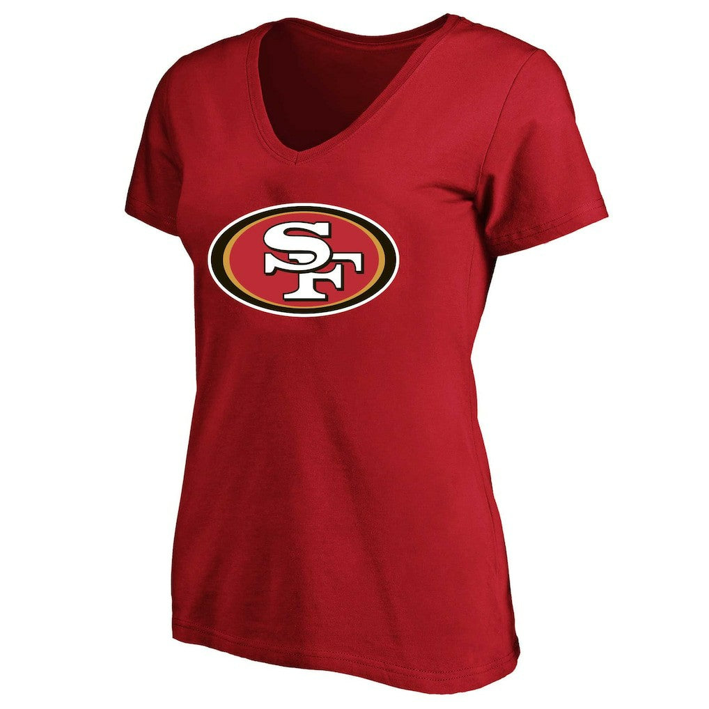 Christian McCaffrey  Women's Plus Size Fair Catch Name & Number Scoop Neck T-Shirt - San Francisco 49ers