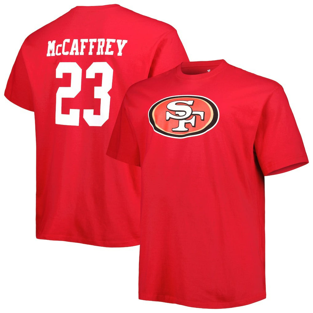 Christian McCaffrey  Big & Tall Player Name & Number T-Shirt - San Francisco 49ers