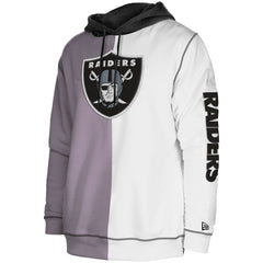 Third Down Split Raglan Pullover Hoodie - Las Vegas Raiders
