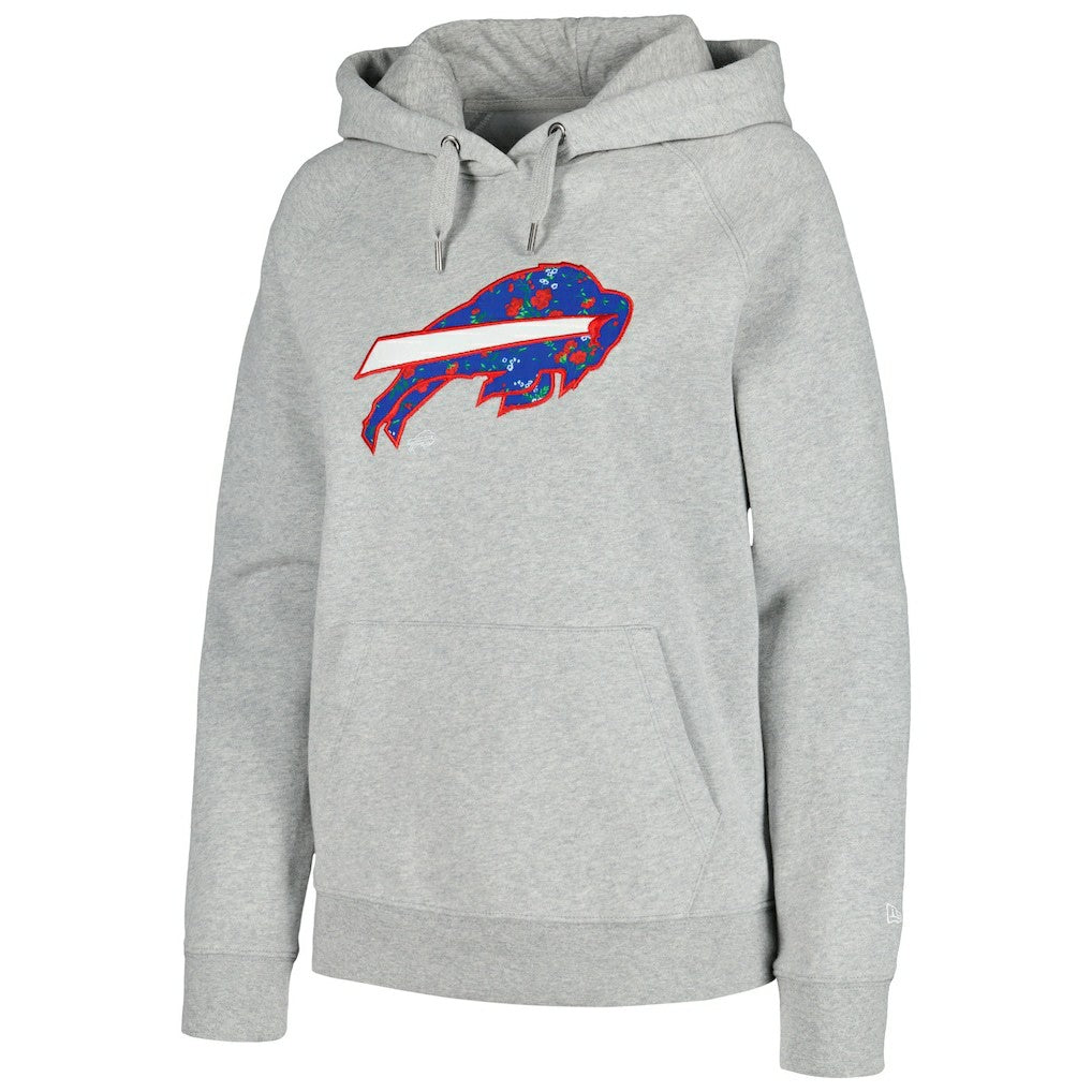 Women's Floral Raglan Pullover Hoodie - Buffalo Bills