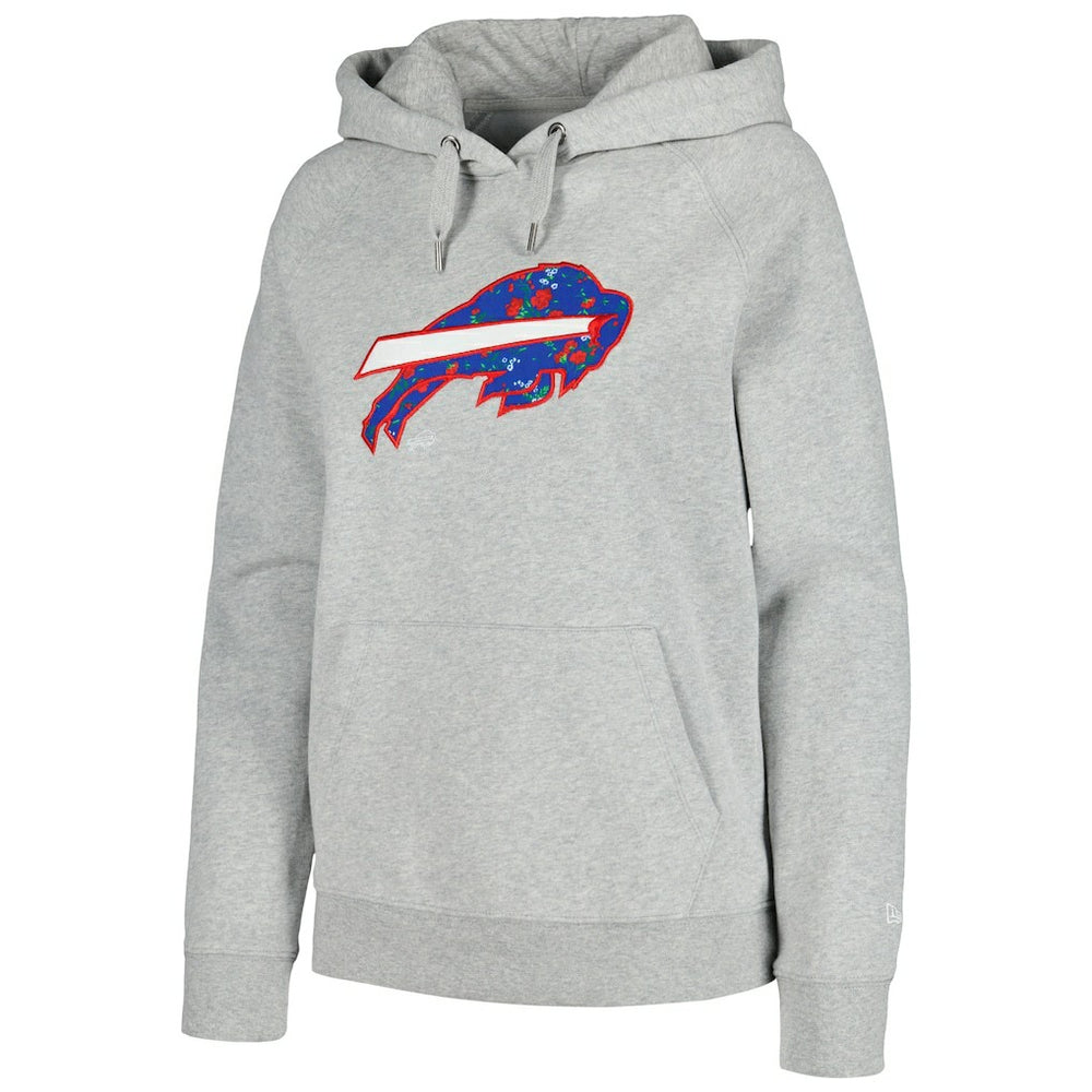 Women's Floral Raglan Pullover Hoodie - Buffalo Bills